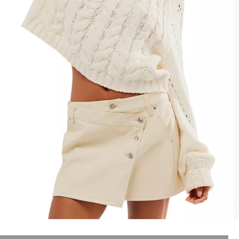 We The Free Wynne Faux Leather Skirt